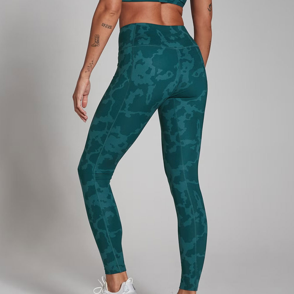 Abstract Leggings - Marine Blue - Image 2