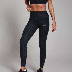 Abstract Leggings - Black