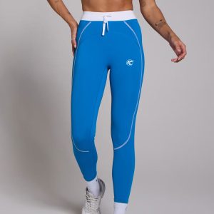 Drawstring Leggings - Cobalt Blue